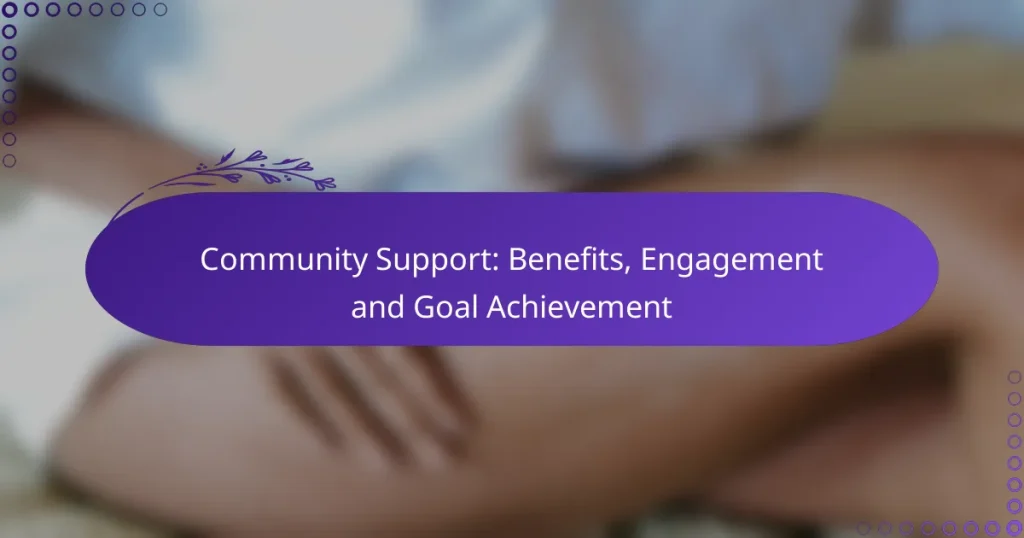 Community Support: Benefits, Engagement and Goal Achievement
