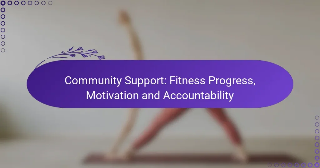 Community Support: Fitness Progress, Motivation and Accountability